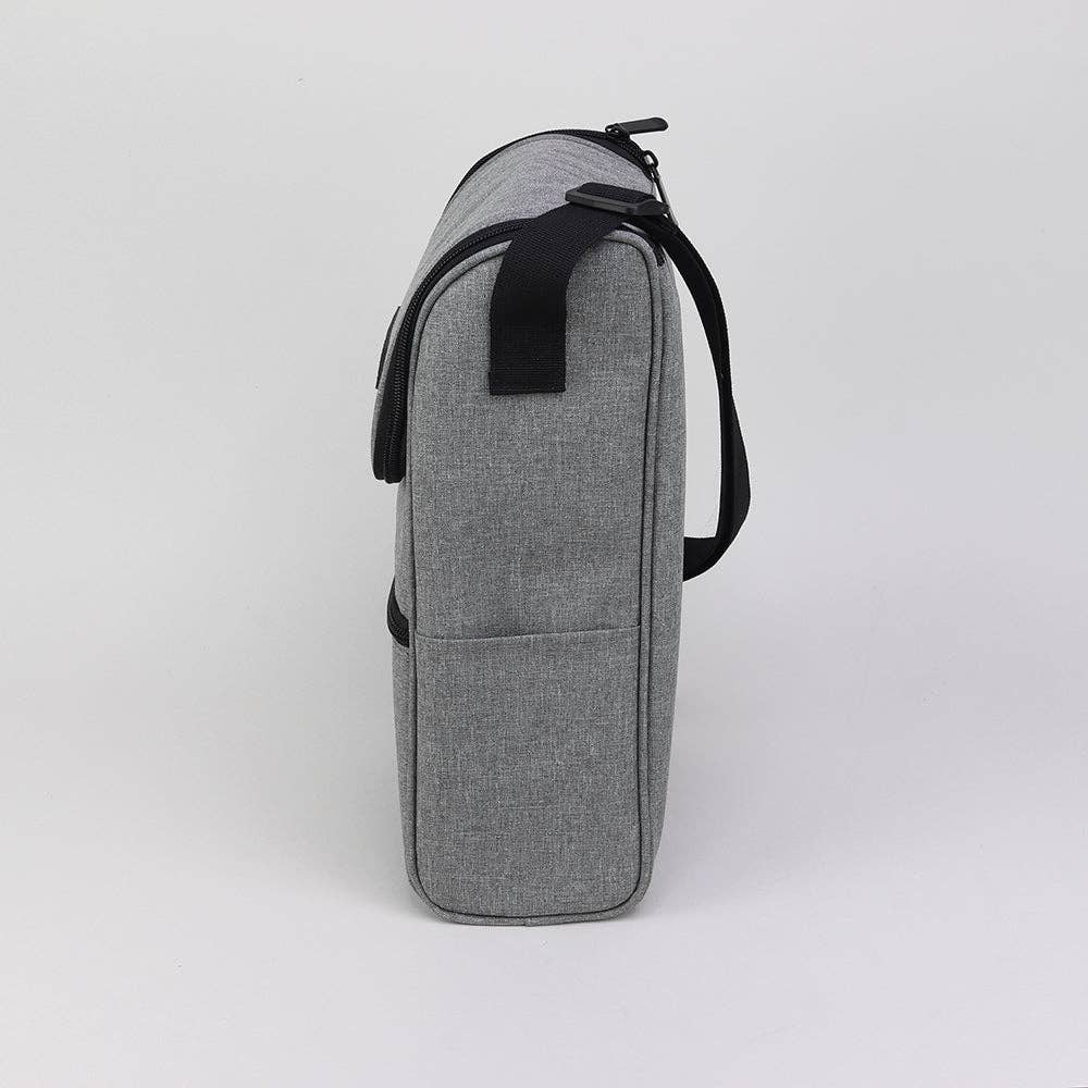 Grey Wine Bottle Cooler Bag