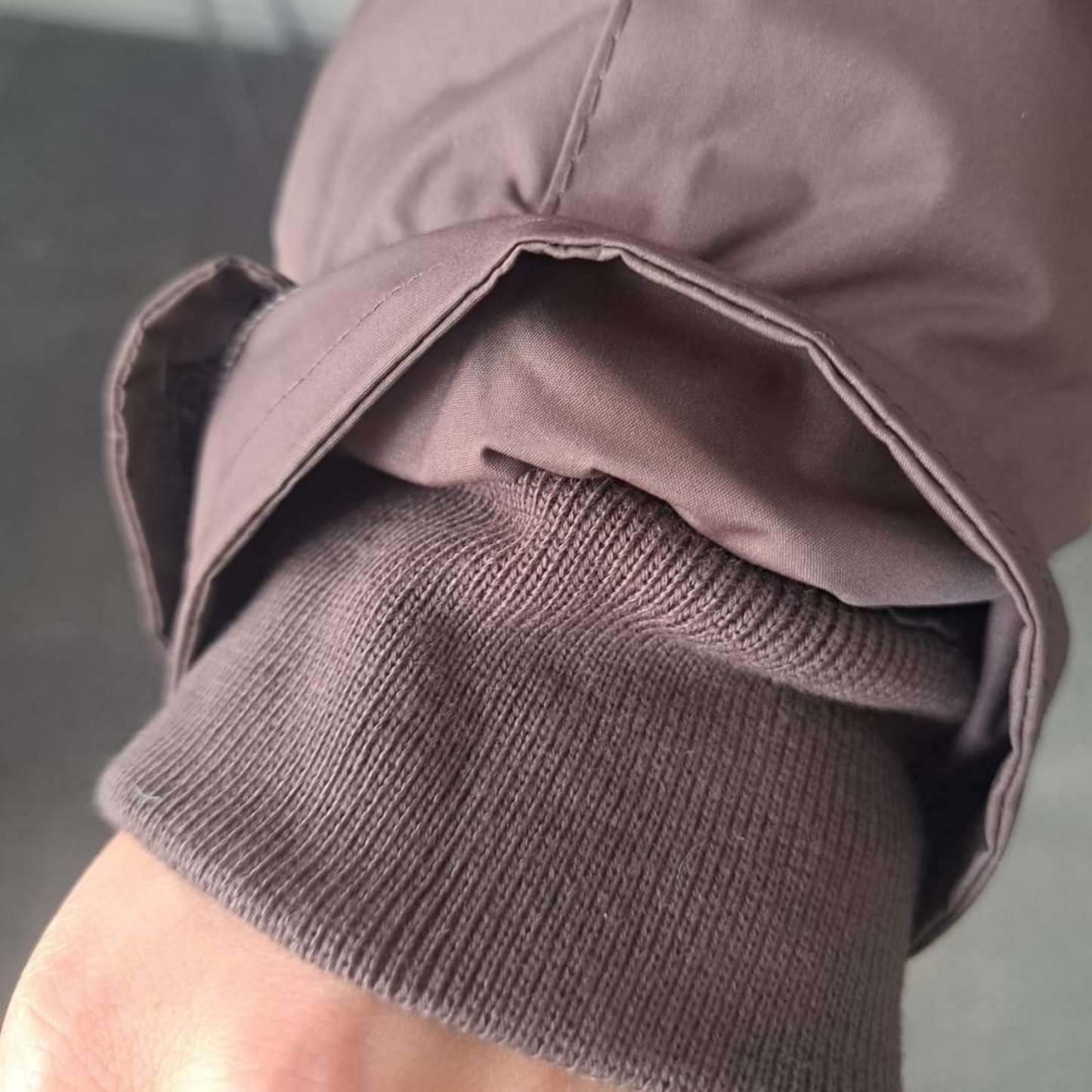 Bomber Style Tension Jacket - Brown