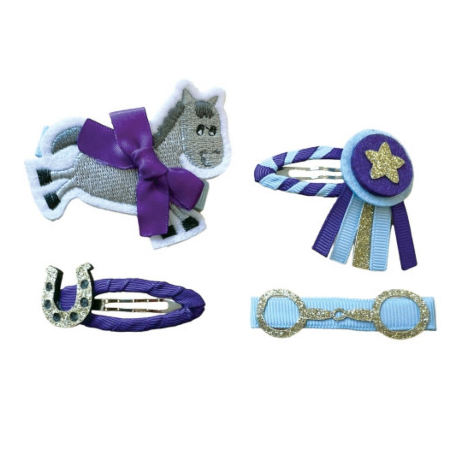 Equetech Gymkhana Luxury Hair Clips – Set of 4