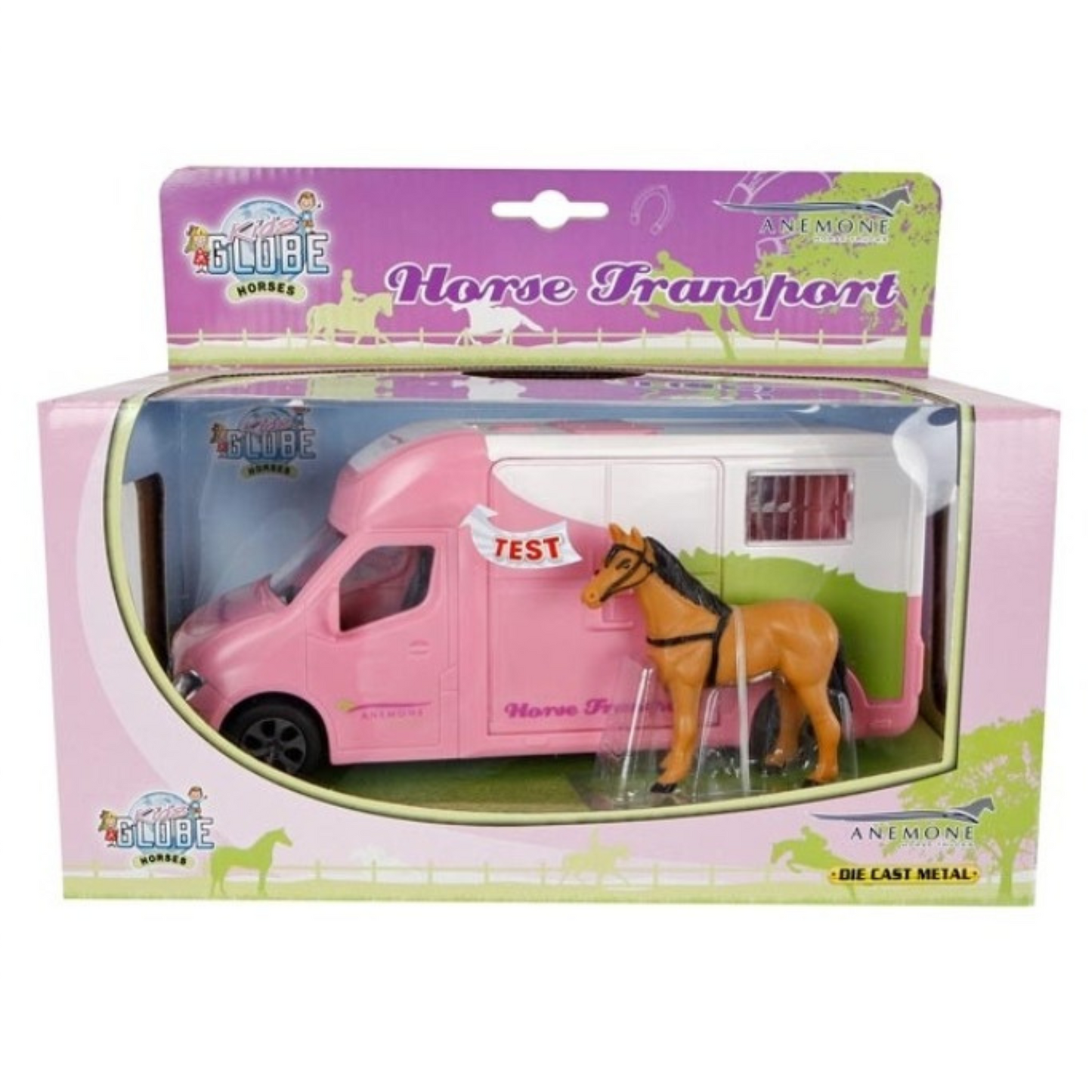 Kids Globe Pink Horsebox (Light/Sound)