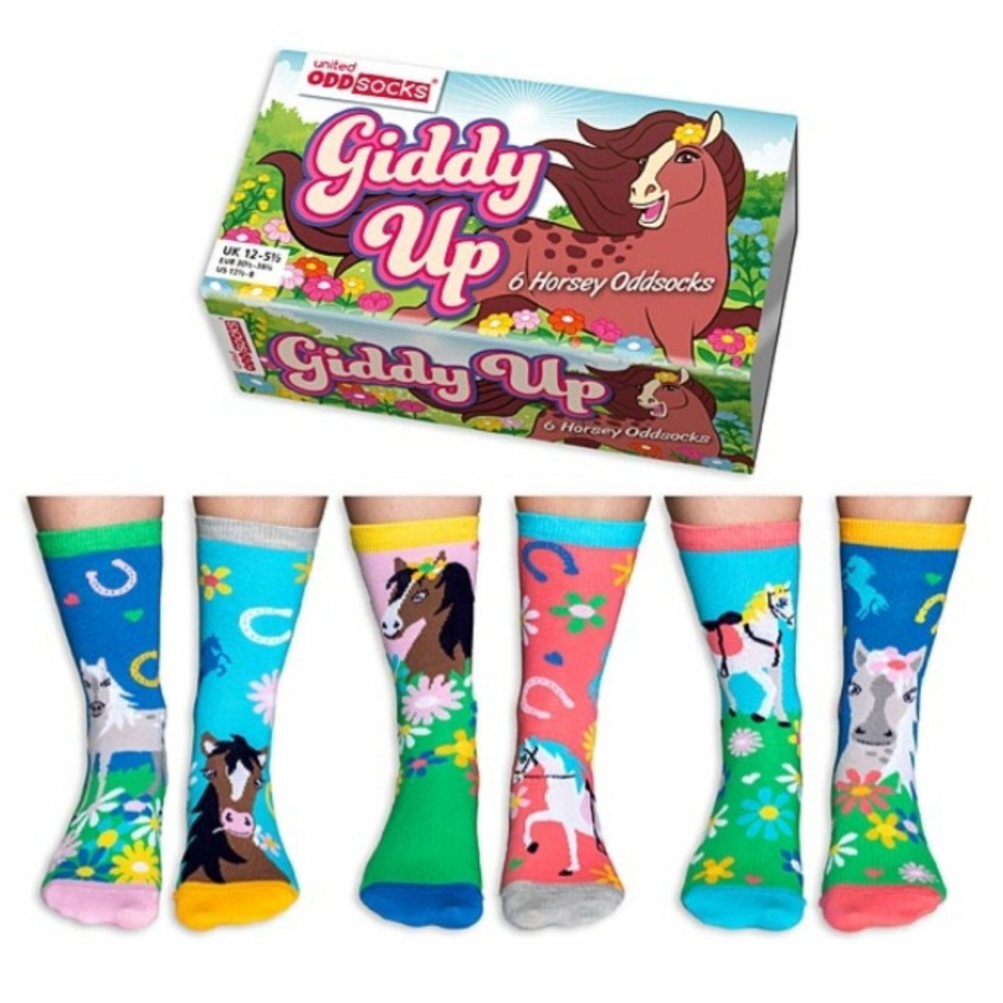 Giddy Up Gift Box of Socks