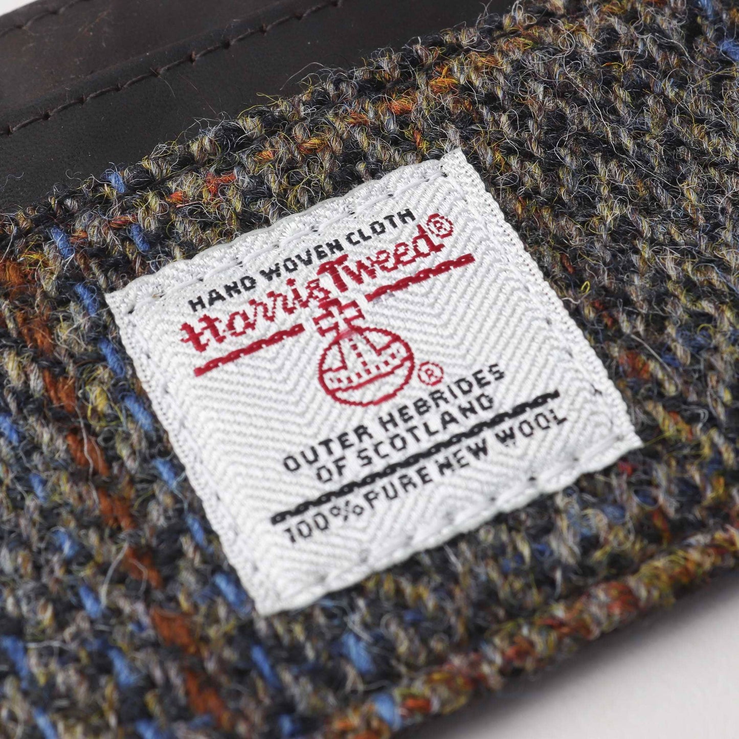 Brown Harris Tweed Card Holder