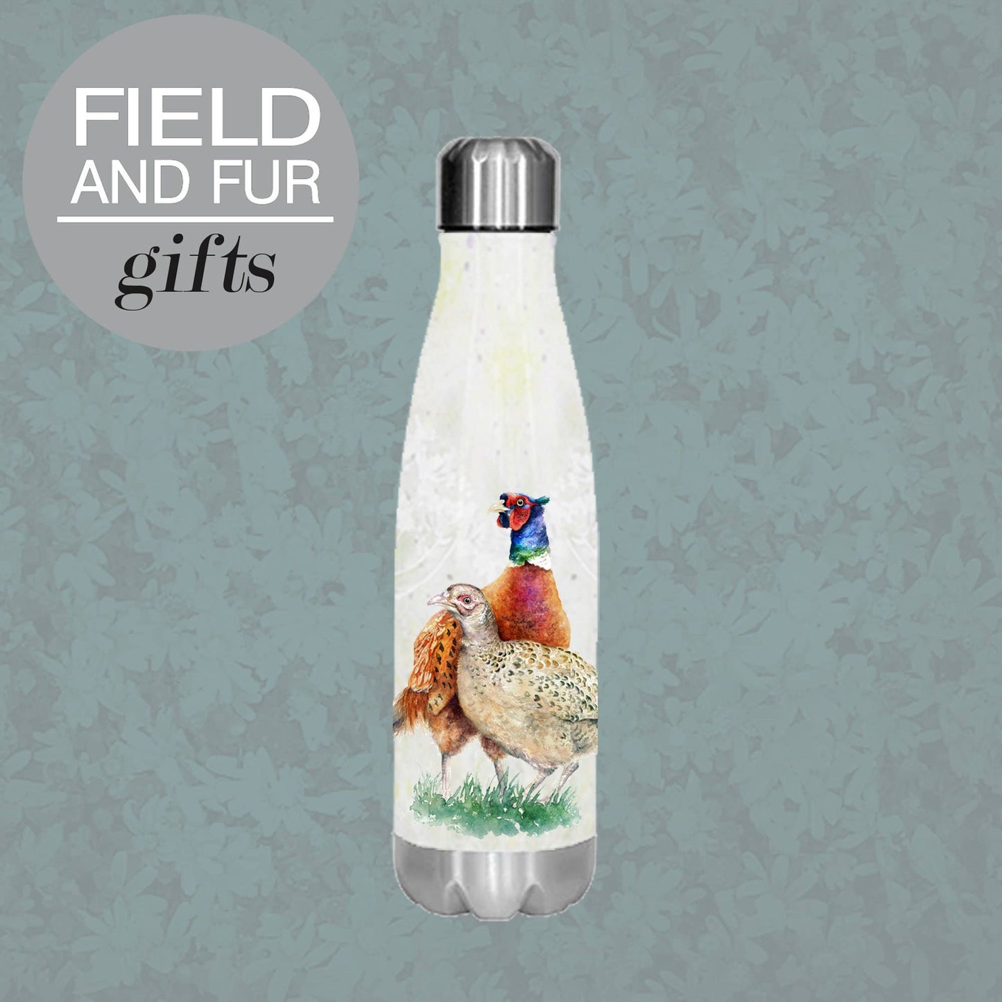 Closed Season, Pheasants, insulated water bottle, keeps your