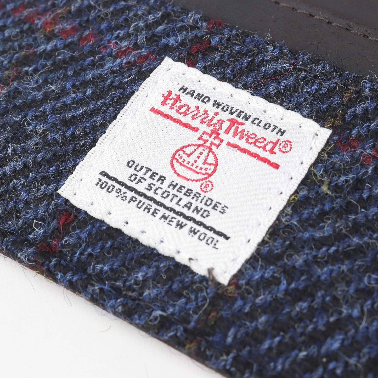 Blue Harris Tweed Card Holder