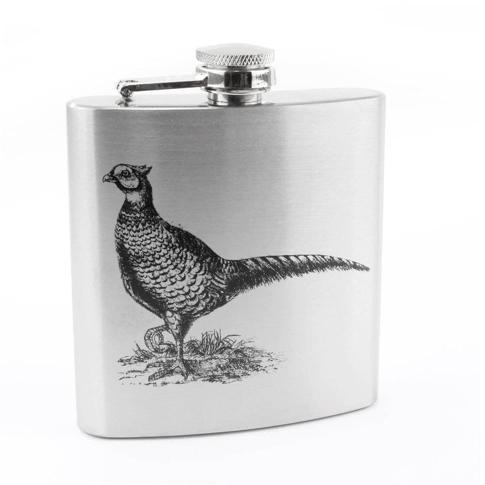 Pheasant 6oz Hip Flask
