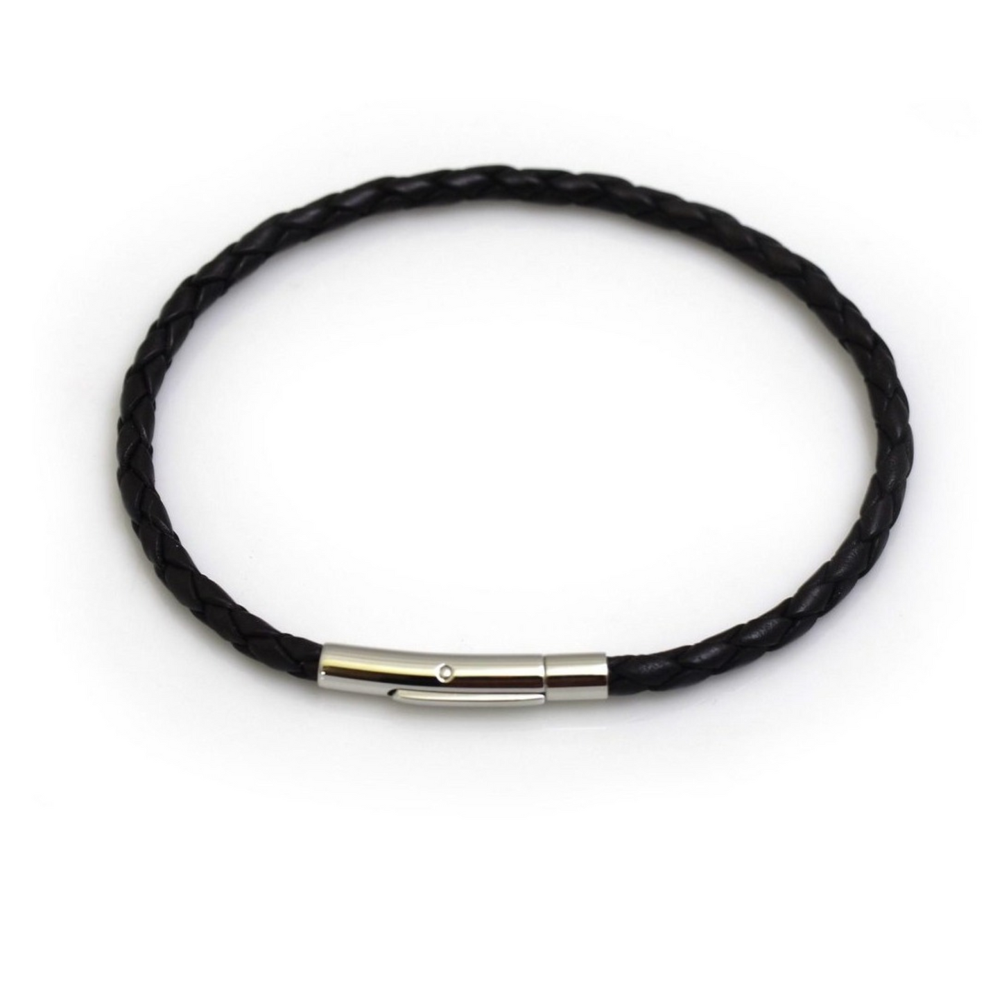 Hiho Single Fox Plait Leather Bracelet