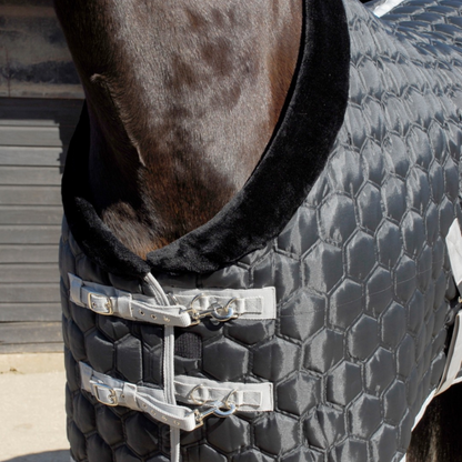 Michigan Hexagon Stable Rug - With Faux Fur Collar